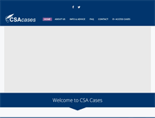 Tablet Screenshot of csacases.com